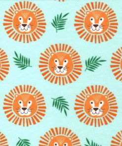 Super Snuggle Flannel Fabric Lion Faces