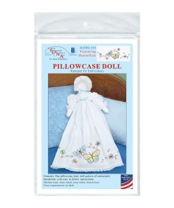 Jack Dempsey Fluttering Butterflies Stamped Pillowcase Doll Kit