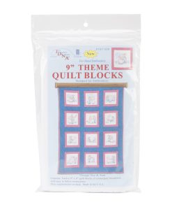 Jack Dempsey 9 Sunbonnet Sue   Sam Themed Stamped Quilt Blocks 12pk