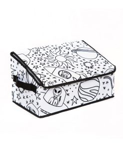 14 x 8 Outer Space Children’s Color In Storage Cube With Lid
