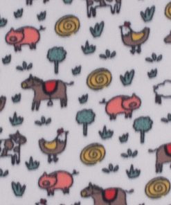 Farm Animals Blizzard Fleece Fabric