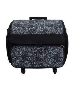 13 x 18 Black Dots Rolling Sewing Machine Storage Tote by Top Notch - 1