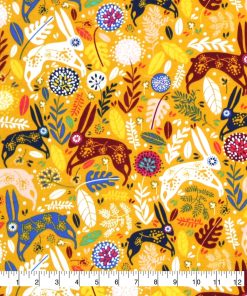 Pattern Trap Rabbit Super Snuggle Flannel Fabric