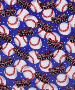 Baseball Sew Lush Fleece Fabric