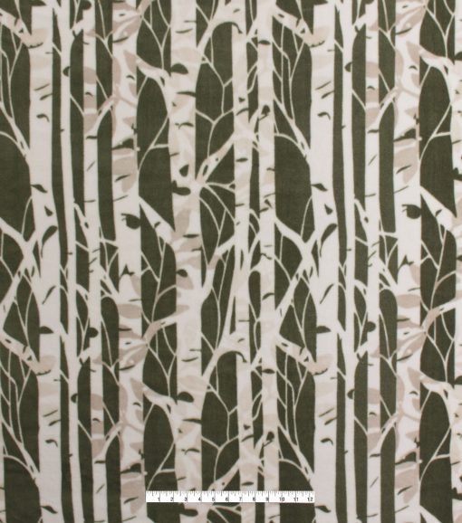 Green Birch Anti Pill Fleece Fabric - Image 2