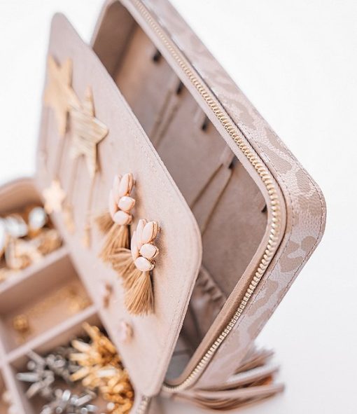 Vegan Leather Jewelry Leopard Organizer - Image 4
