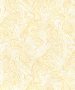 Cream Bold Swirls Cotton Fabric by Keepsake Calico
