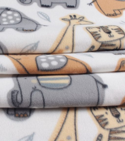Jungle Animals Blizzard Fleece Fabric - Image 2
