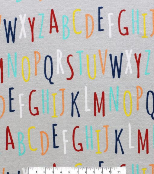 POP! Alphabet Super Snuggle Flannel Fabric - Image 2