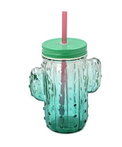 17oz Summer Cactus Mason Jar Tumbler by Happy - 1