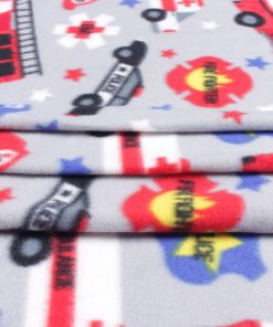 Safety Vehicles Blizzard Fleece Fabric