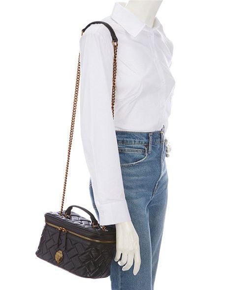 Kensington Quilted Leather Vanity Case - Image 4