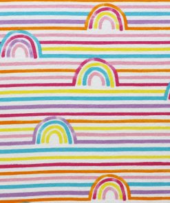 Linear Rainbow Super Snuggle Flannel Fabric