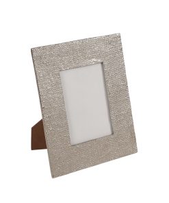 5 x 7 Silver Aluminum Texture Tabletop Picture Frame by Place   Time