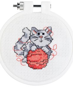 Janlynn 3 Kitten Round Counted Cross Stitch Kit