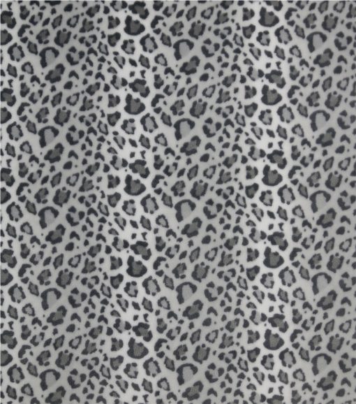 Sew Lush Fleece Fabric Cheetah Grayscale - Image 2
