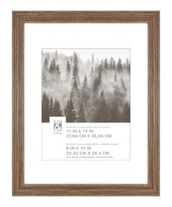 11 x 14 Matted to 8 x 10 Walnut Slat Wall Frame by Place   Time
