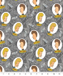 Beavis and Butt Head Remote Cotton Fabric