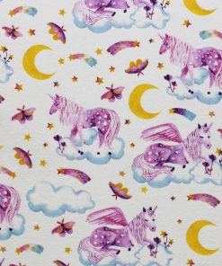 Night Time Unicorn Super Snuggle Flannel Fabric