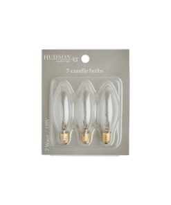 7 Watt Flamless Candle Replacement Bulbs 3pk by Hudson 43