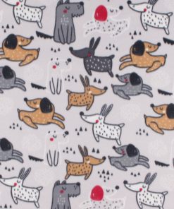 Happy Dog Blizzard Fleece Fabric