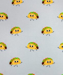 Taco Faces Super Snuggle Flannel Fabric
