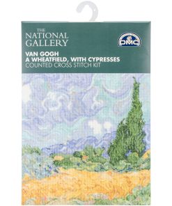 DMC 9 x 11.5 A Wheatfield With Cypresses Counted Cross Stitch Kit