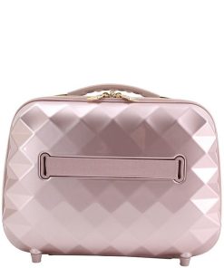 Savoir Collection Quilted with Floral Strap Travel Beauty Case