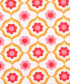 Women s Empowerment Geometric Flowers Anti Pill Fleece Fabric