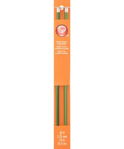 Boye 10 Single Point 9/5.5mm Aluminum Knitting Needle Set