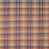 Orange   Teal Plaid Cotton Fabric