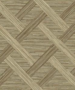Surface Style 20.5  x 18  Latte Java Weave Peel   Stick Wallpaper