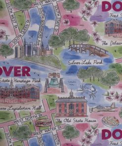 Dover Delaware City Pride Cotton Fabric