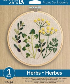 Leisure Arts 6 Herbs Embroidery Kit