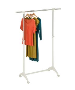 Honey Can Do 55 x 67 White Expandable Clothing   Garment Rack