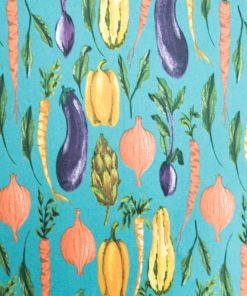 Multi Color Veggies Super Snuggle Flannel Fabric