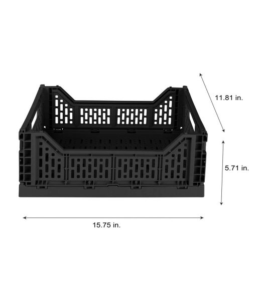 Simplify Collapsible Storage Crate in Black - Image 4