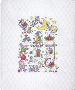 Design Works 34 x 43 Nursery Rymes Baby Quilt Cross Stitch Kit