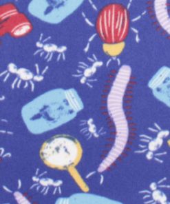 Multi Insect Toss Blizzard Fleece Fabric