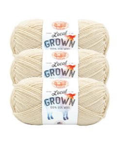 Lion Brand Local Grown 186yds Worsted Wool Yarn 3 Bundle