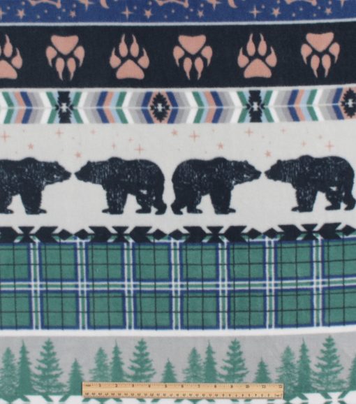 Wilderness   Plaid Anti Pill Fleece Fabric - Image 2