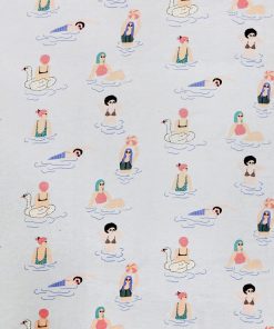 Super Snuggle Girls Swimming Flannel Fabric