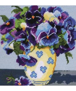 Tobin 10 x 10 Pansies Needlepoint Kit