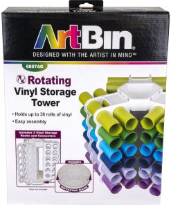 ArtBin 13 Plastic 36 Roll Rotating Vinyl Storage Tower - 1