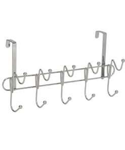 Simplify 17 Chrome 10 Hook Over the Door Hanger