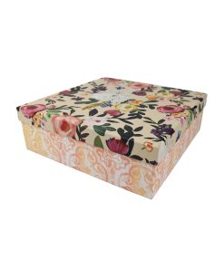 10 Peach Floral Square Box by Hudson 43