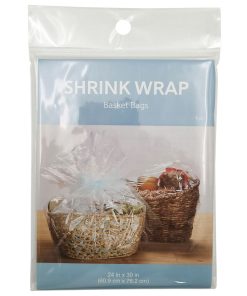 24 x 30 Clear Shrink Wrap Basket Bag