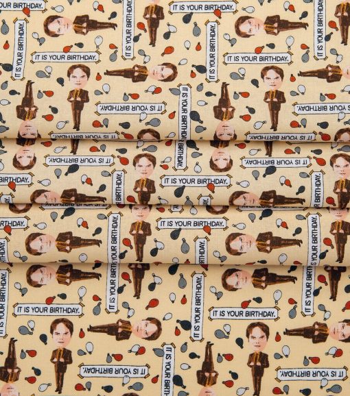 The Office Dwight Balloons Cotton Fabric - Image 3