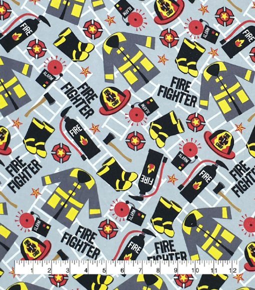 Firefighter Super Snuggle Flannel Fabric - Image 2