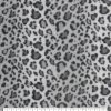 Sew Lush Fleece Fabric Cheetah Grayscale